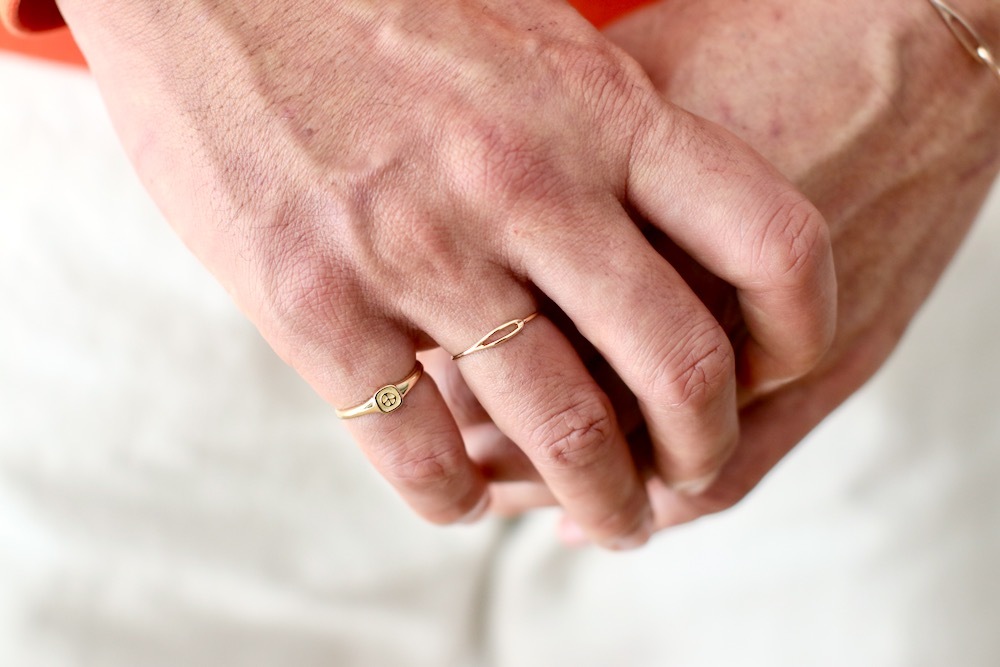 Porter Classic(�ݡ��������饷�å�) "PEACE SIGNET GOLD RING -K18-"