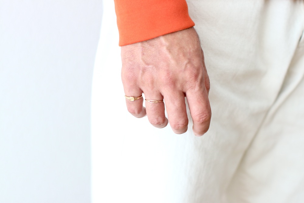 Porter Classic(�ݡ��������饷�å�) "PEACE SIGNET GOLD RING -K18-"