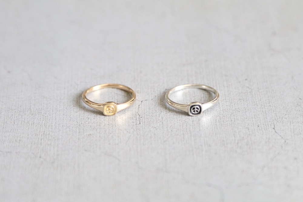 Porter Classic(�ݡ��������饷�å�) "PEACE SIGNET GOLD RING -K18-"