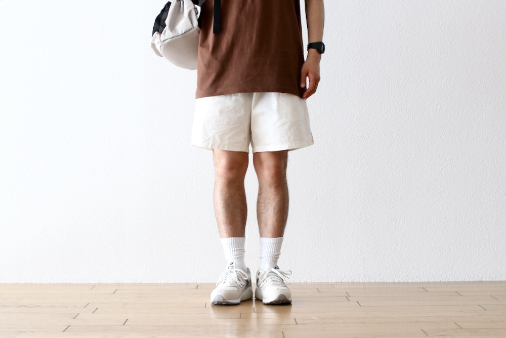 BAL(�Х�) "WASHED TWILL WOVEN BELTED SHORT"