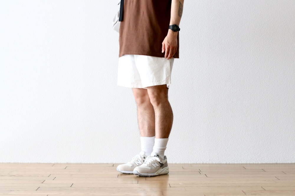 BAL(�Х�) "WASHED TWILL WOVEN BELTED SHORT"