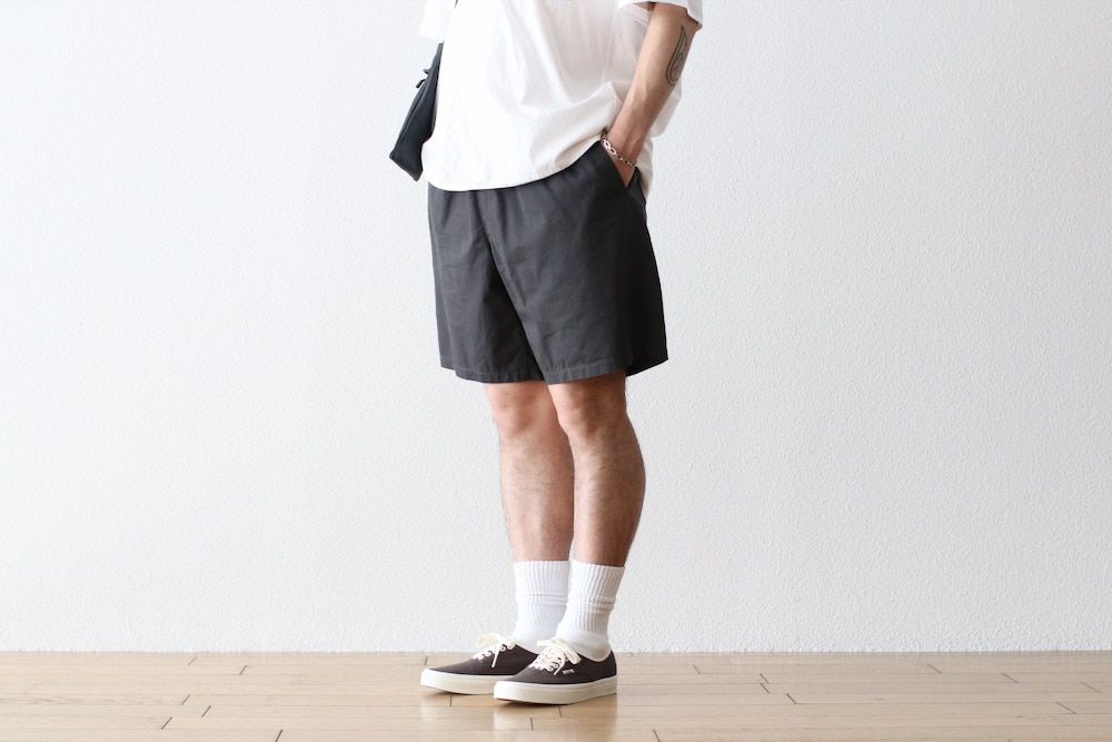 BAL(�Х�) "WASHED TWILL WOVEN BELTED SHORT"