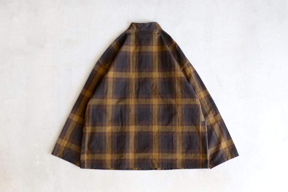 [10% > 15%OFF] ts(s) (�ƥ�����������) "Pullover Work Shirt Jacket -Dark Tone Plaid Slub Cotton Cloth-"