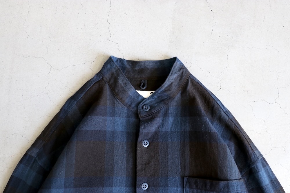 [10% > 15%OFF] ts(s) (�ƥ�����������) "Pullover Work Shirt Jacket -Dark Tone Plaid Slub Cotton Cloth-"