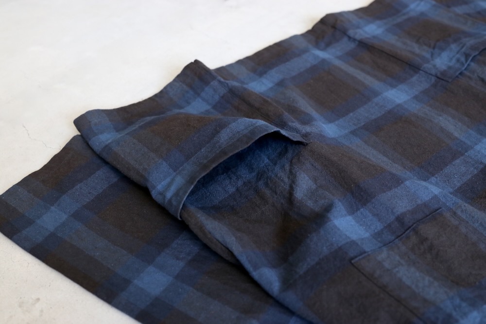 [10% > 15%OFF] ts(s) (�ƥ�����������) "Pullover Work Shirt Jacket -Dark Tone Plaid Slub Cotton Cloth-"