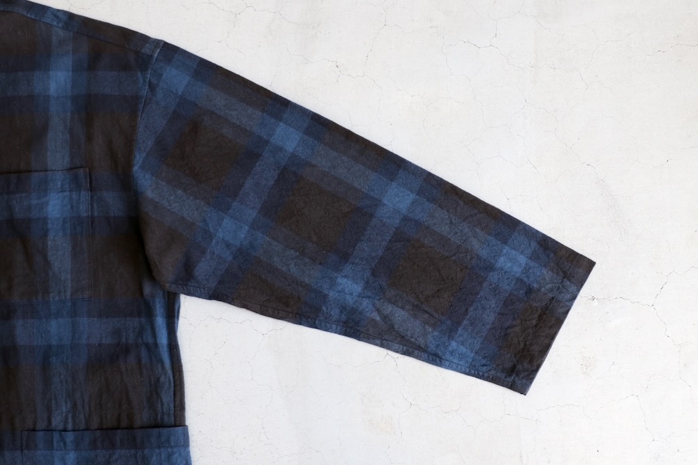 [10% > 15%OFF] ts(s) (�ƥ�����������) "Pullover Work Shirt Jacket -Dark Tone Plaid Slub Cotton Cloth-"