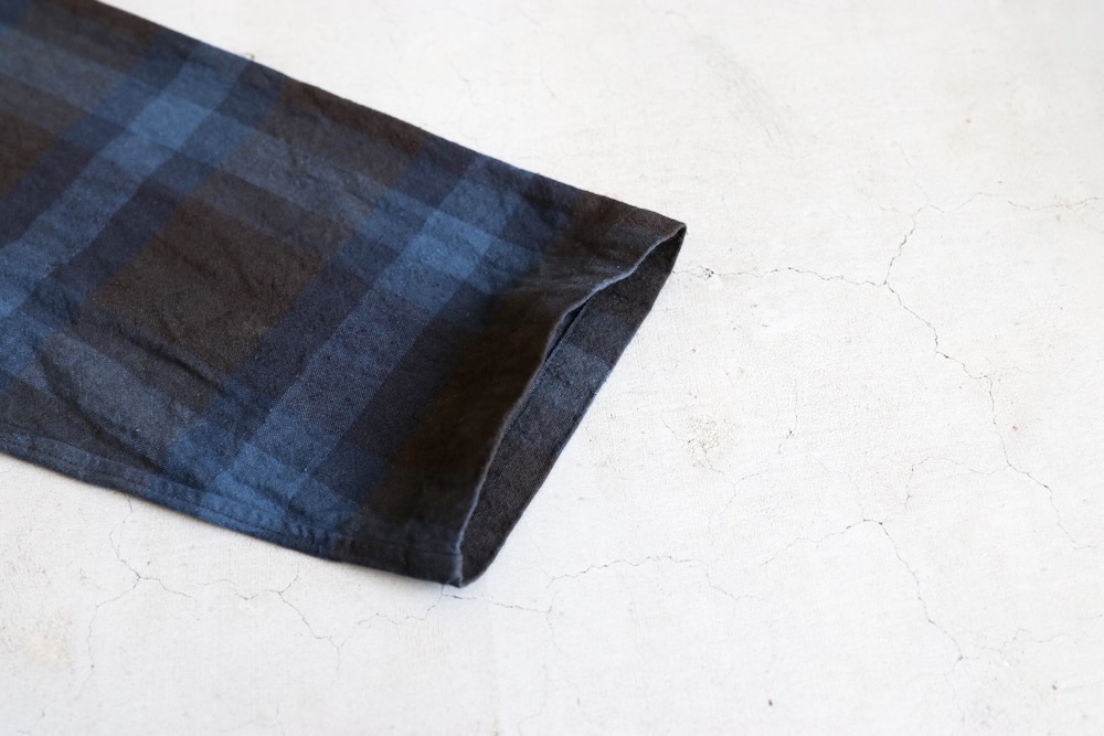 [10% > 15%OFF] ts(s) (�ƥ�����������) "Pullover Work Shirt Jacket -Dark Tone Plaid Slub Cotton Cloth-"