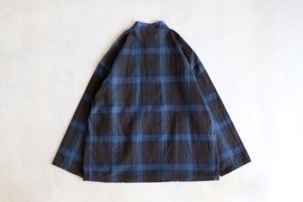 [10% > 15%OFF] ts(s) (�ƥ�����������) "Pullover Work Shirt Jacket -Dark Tone Plaid Slub Cotton Cloth-"