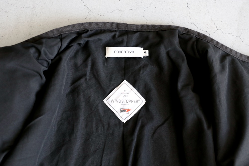��WINDSTOPPER��nonnative(�Υ�ͥ��ƥ���) "RIDER JACKET COTTON DRILL PIGMENT DYE WITH WINDSTOPPER"