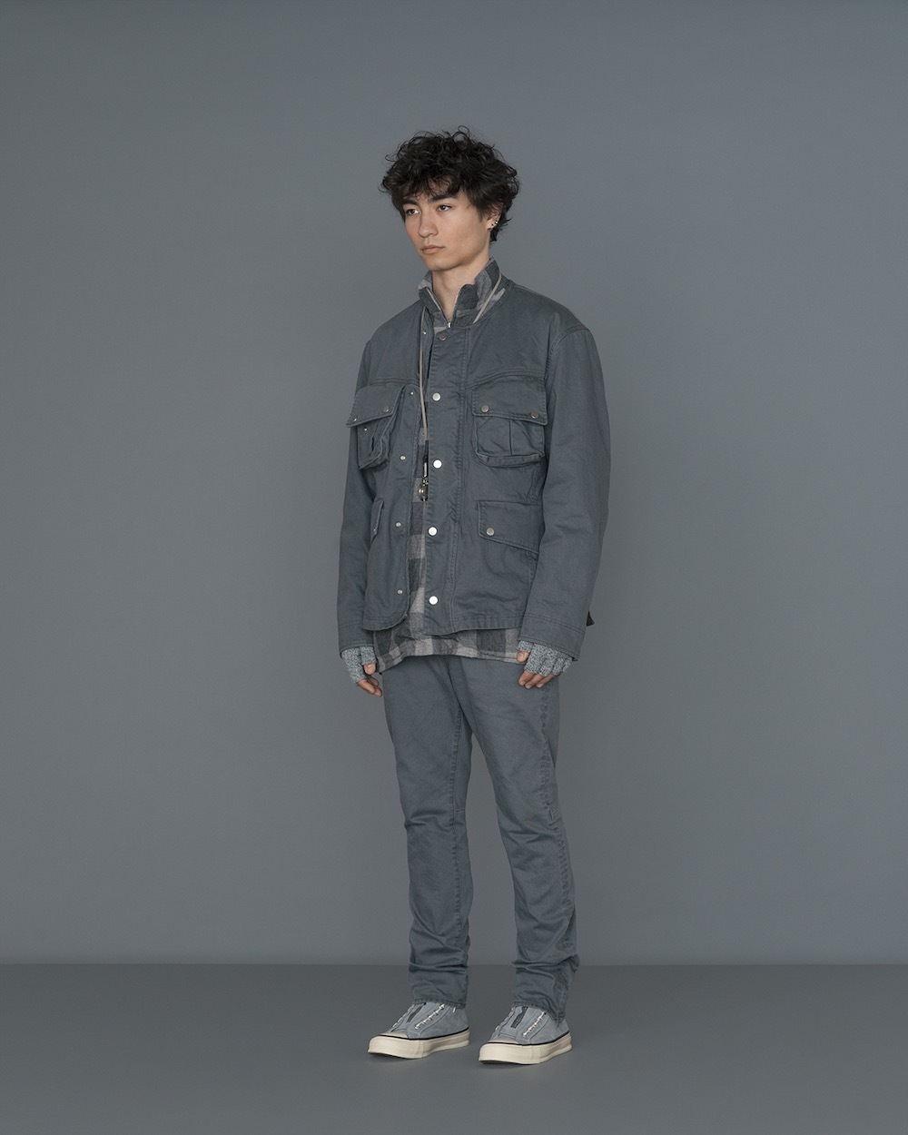 ��WINDSTOPPER��nonnative(�Υ�ͥ��ƥ���) "RIDER JACKET COTTON DRILL PIGMENT DYE WITH WINDSTOPPER"