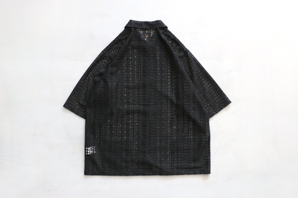 【美品】  Needles / ニードルス | 総柄リーブ ブラウス | XS | ブラック | レディース Needles / ニードルス | 総柄リーブ ブラウス | XS | ブラック