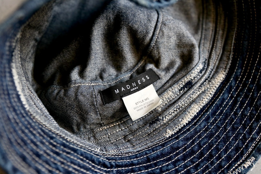 MADNESS (�ޥåɥͥ�) "MADNESS NV. NEP DENIM BUCKET HAT"