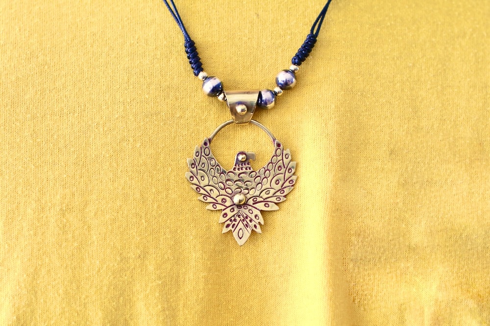 ��ͽ���ʡ�Indian Jewelry (����ǥ����� ���奨�꡼) "Leather Navajo Pearls Necklace 57cm / 58cm -ERICKA NICOLAS BEGAY-"