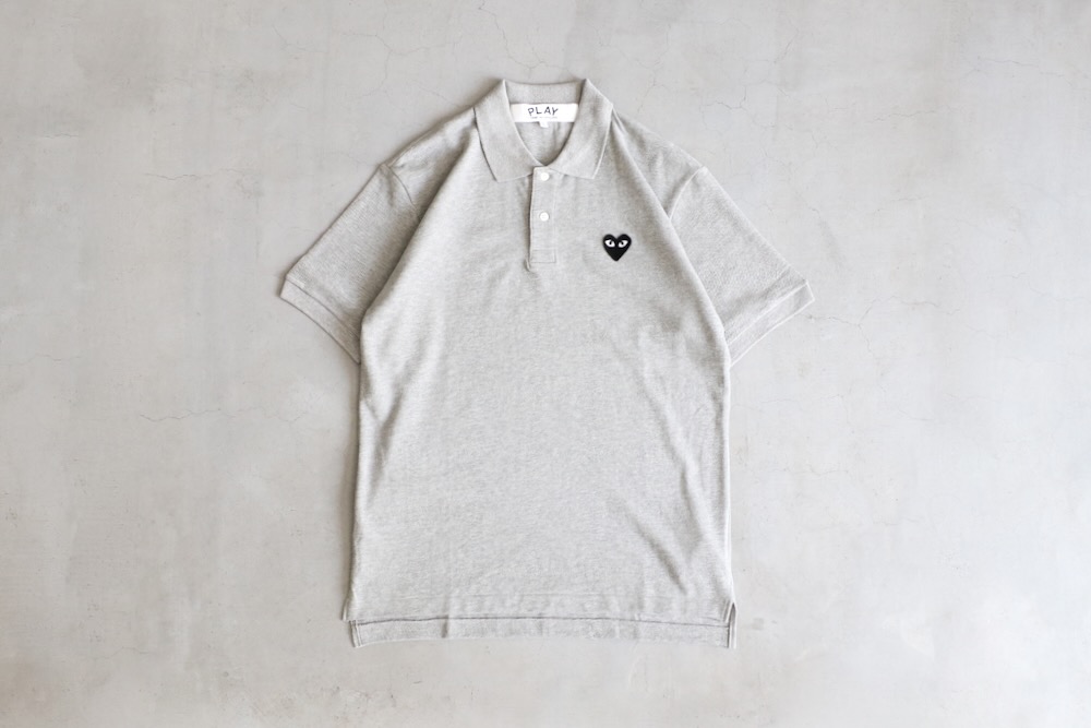 PLAY グレー ポロシャツ M PLAY Comme des Garçons グレー ポロシャツ M - メルカリ
