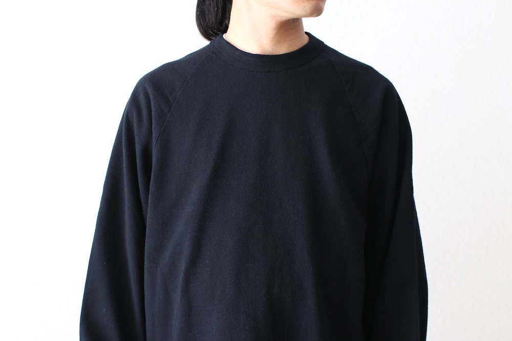 blurhms Co/Silk Nep Raglan Tee ブラームス blurhms (ブラームス) Co/Silk Nep Baseball Raglan Tee