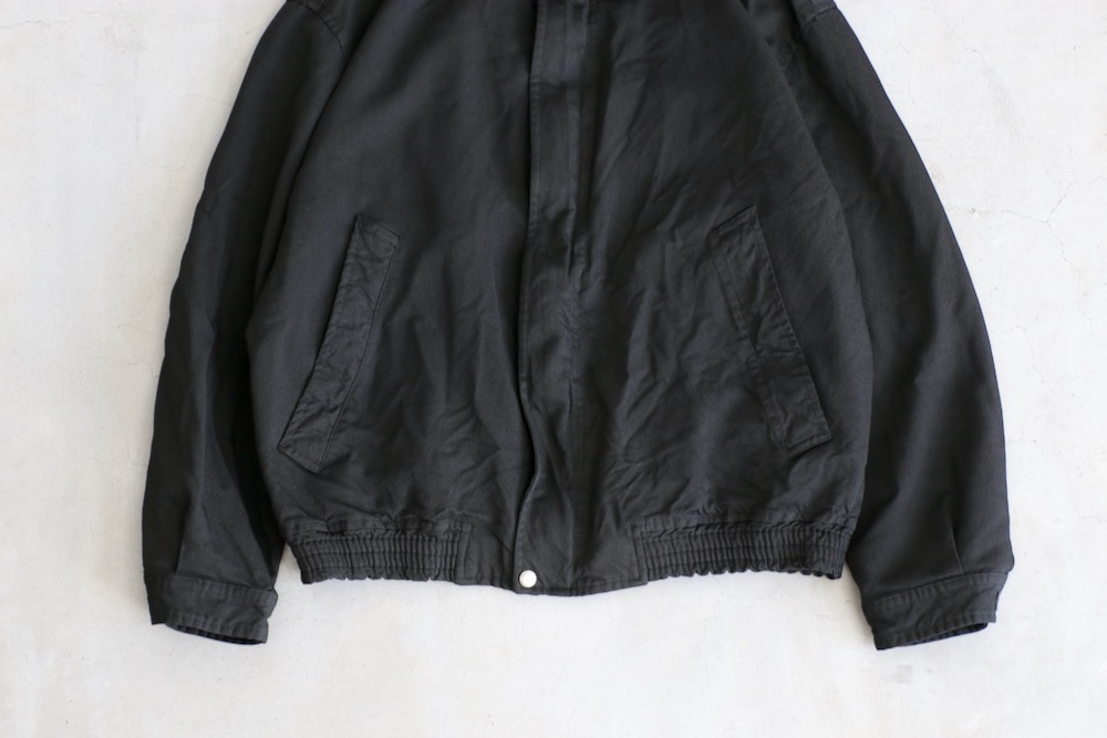 ローブドシャンブル 製品染めエステル縮絨 ma-1タイプブルゾン BLACK M COMME des GARCONS HOMME(コム デ ギャルソン・オム) 