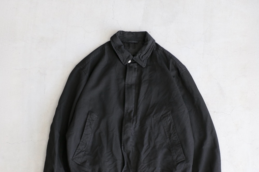 ローブドシャンブル 製品染めエステル縮絨 ma-1タイプブルゾン BLACK M COMME des GARCONS HOMME(コム デ ギャルソン・オム) 