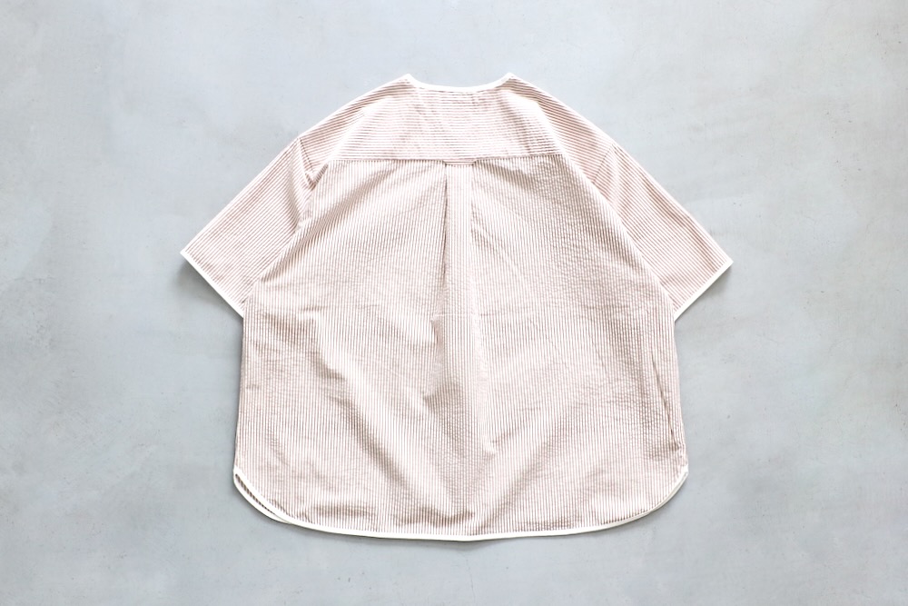 HENLEY NECK DEPARTMENT(�إ�꡼�ͥå� �ǥѡ��ȥ���) "��Allen�� Henley Neck Shirt / SIDOGRAS Seersucker Maroon RED"