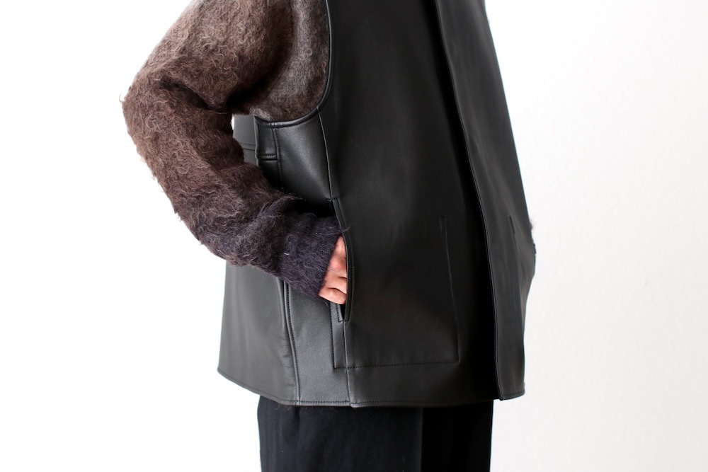 ssstein シュタイン　ADJUSTABLE VEST ssstein / シュタイン】ACRYLIC FUR VEST - BLACK | 公式通販