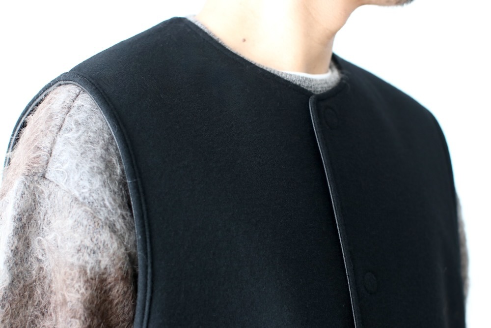 ssstein(奿) "BONDED LEATHER VEST"