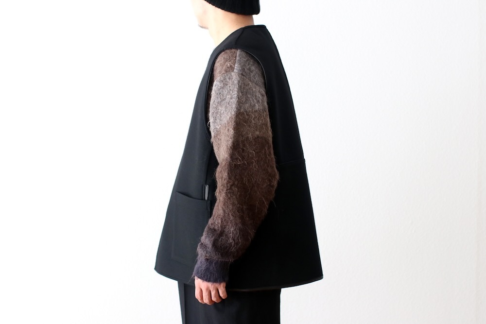 ssstein(奿) "BONDED LEATHER VEST"