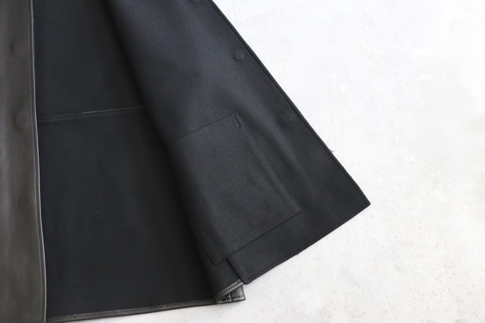 ssstein(奿) "BONDED LEATHER VEST"