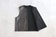 ssstein(奿) "BONDED LEATHER VEST"