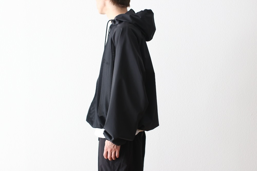 S.F.C MESH SPORTY HOODIE メッシュ フーディ ジャケット S.F.C MESH SPORTY HOODIE / Black | FLATBUSH（フラット