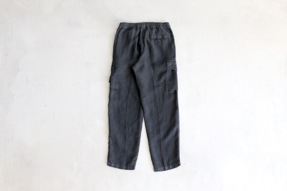 STONE ISLAND(���ȡ��󥢥����� ) "STONE ISLAND GHOST PIECE - DIAGONAL LINEN CARGO PANTS"