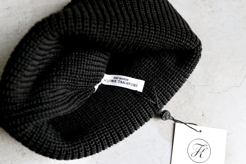 KIJIMA TAKAYUKI( 業) "KNIT DECK CAP"