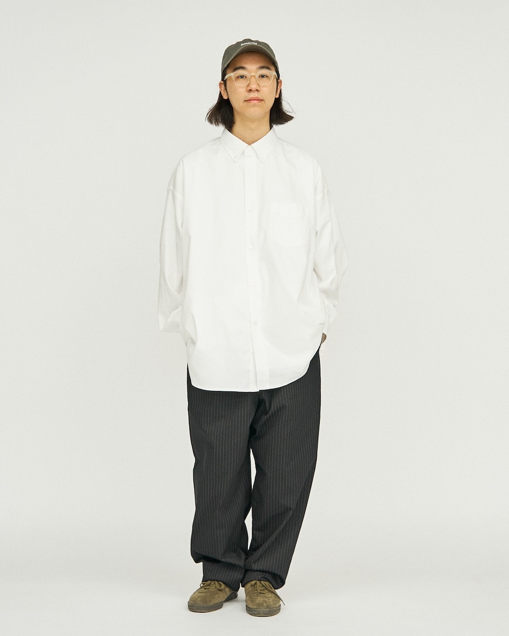 FreshService(�ե�å��奵���ӥ�) "DRY OXFORD CORPORATE L/S B.D SHIRT"
