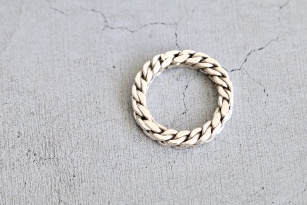 Mexican Jewelry (�ᥭ������ ���奨�꡼) "Silver Ring -Square Chain-"