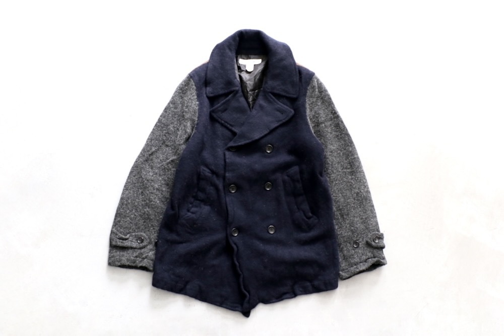 コムデギャルソンシャツ GARCONS SHIRT コート L ネイビー ウール コムデギャルソンシャツ GARCONS SHIRT コート L ネイビー ウール