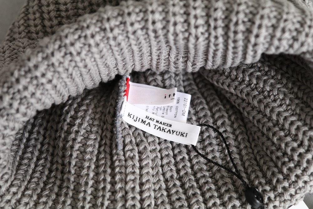 新品！【入手困難】kinema pile Knit cap 楽天市場】【美品】 Maison Kinema / メゾン キネマ | 2024SS