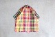 SEVEN BY SEVEN (���֥�Х����֥�) "OPEN COLLAR SHEER SHIRTS��S/S - Handwoven Madras check -"