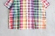 SEVEN BY SEVEN (���֥�Х����֥�) "OPEN COLLAR SHEER SHIRTS��S/S - Handwoven Madras check -"