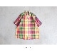 SEVEN BY SEVEN (���֥�Х����֥�) "OPEN COLLAR SHEER SHIRTS��S/S - Handwoven Madras check -"