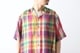 SEVEN BY SEVEN (���֥�Х����֥�) "OPEN COLLAR SHEER SHIRTS��S/S - Handwoven Madras check -"