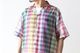 SEVEN BY SEVEN (���֥�Х����֥�) "OPEN COLLAR SHEER SHIRTS��S/S - Handwoven Madras check -"