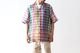 SEVEN BY SEVEN (���֥�Х����֥�) "OPEN COLLAR SHEER SHIRTS��S/S - Handwoven Madras check -"