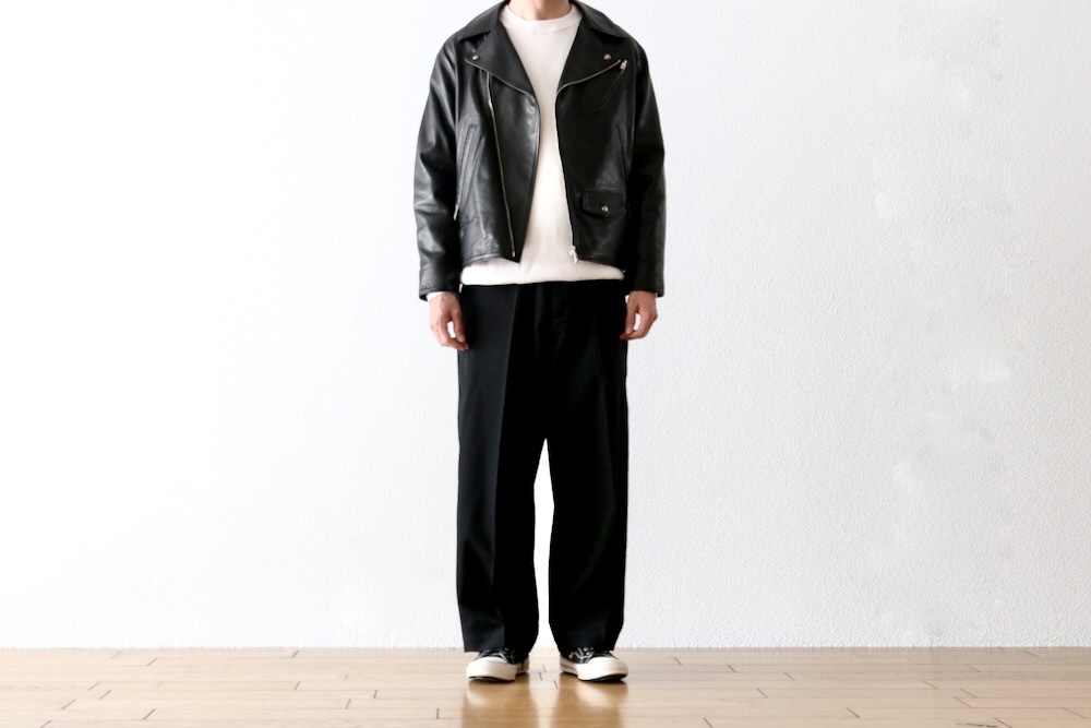 Porter Classic(ݡ饷å) "PC RIDERS JACKET W/LOVE & PEACE SILVER"