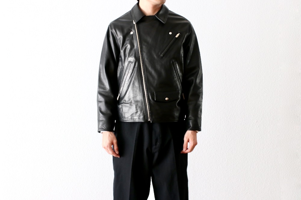 Porter Classic(ݡ饷å) "PC RIDERS JACKET W/LOVE & PEACE SILVER"