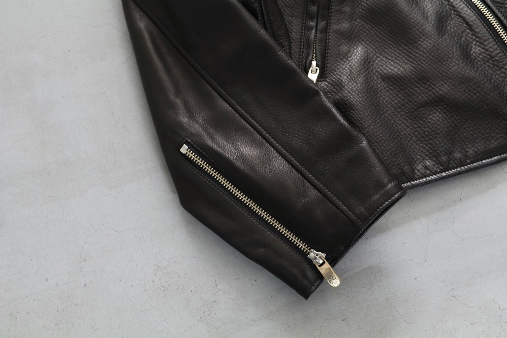 Porter Classic(ݡ饷å) "PC RIDERS JACKET W/LOVE & PEACE SILVER"