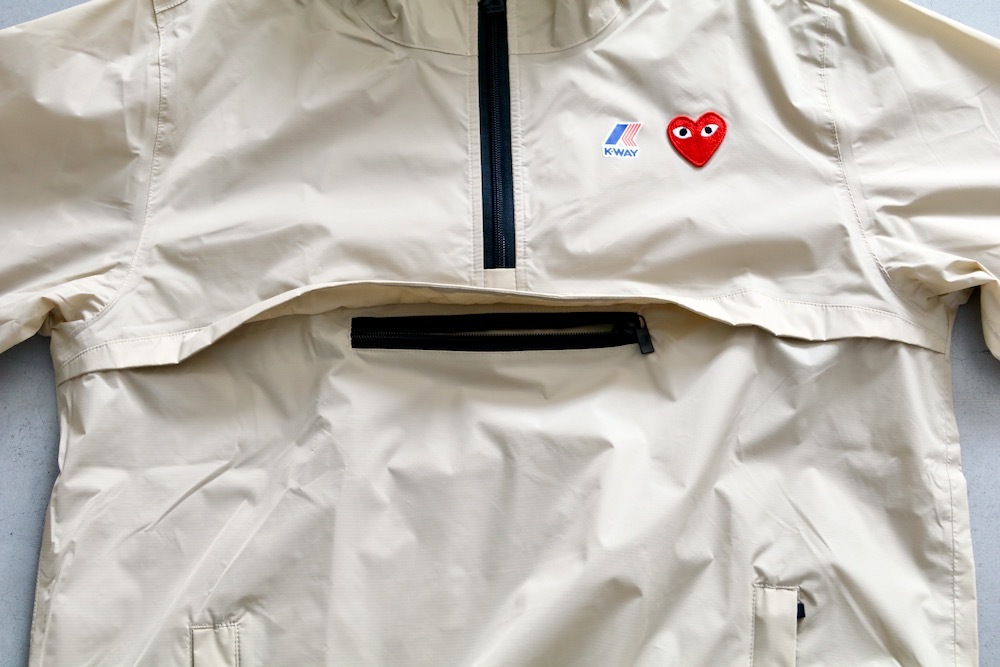 ��limited��PLAY COMME des GARCONS �� K-WAY (�ץ쥤 ���� �� ����륽�� �� ����������) "HALF ZIP NYLON JACKET 4.0-AZ-J502-051-"