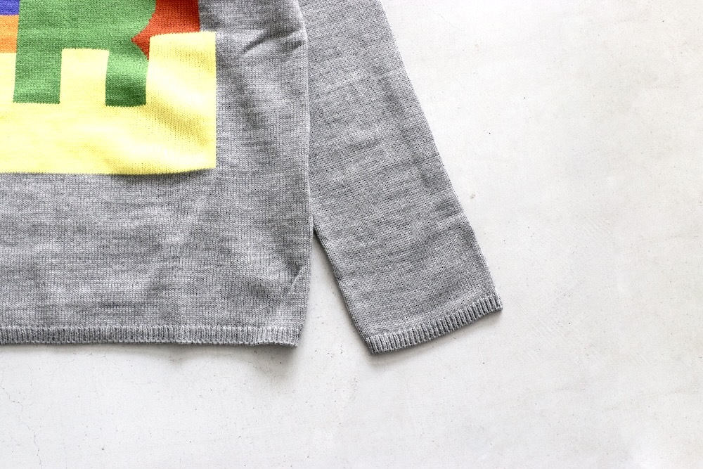COMME des GARCONS SHIRT(���� �� ����륽�� �����) "acrylic wool intarsia gauge 7 FP-N005-051"