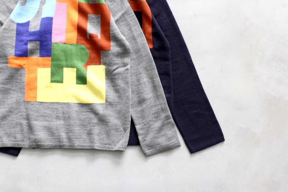 COMME des GARCONS SHIRT(���� �� ����륽�� �����) "acrylic wool intarsia gauge 7 FP-N005-051"