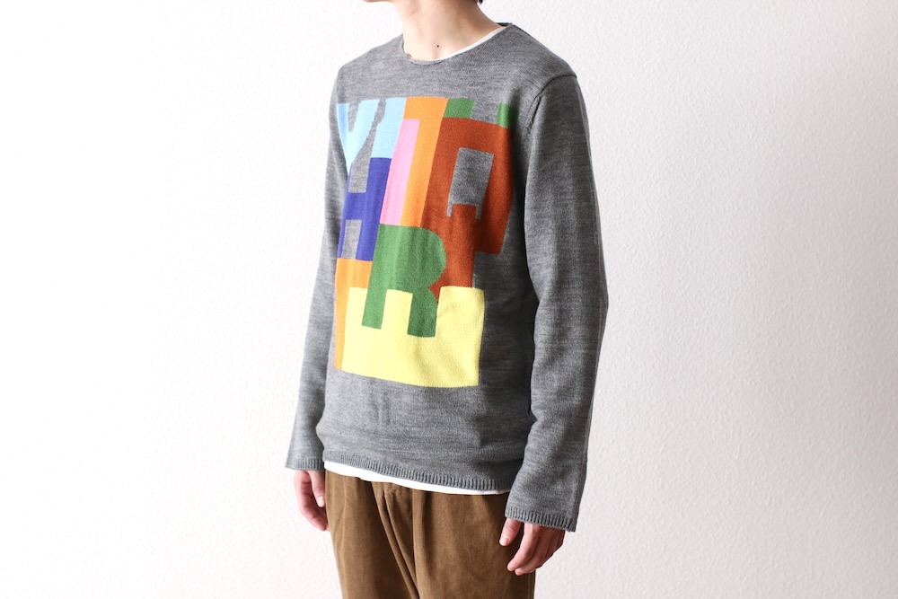 COMME des GARCONS SHIRT(���� �� ����륽�� �����) "acrylic wool intarsia gauge 7 FP-N005-051"