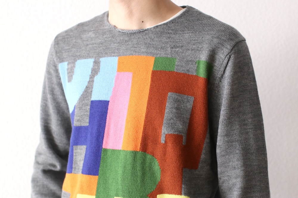 COMME des GARCONS SHIRT(���� �� ����륽�� �����) "acrylic wool intarsia gauge 7 FP-N005-051"