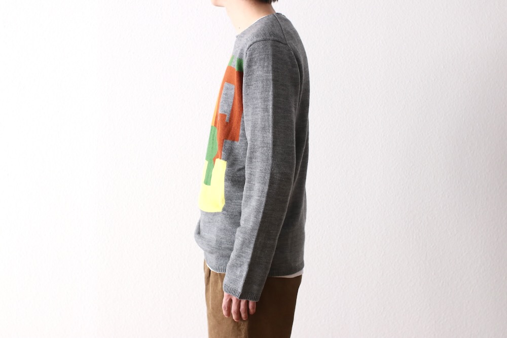 COMME des GARCONS SHIRT(���� �� ����륽�� �����) "acrylic wool intarsia gauge 7 FP-N005-051"