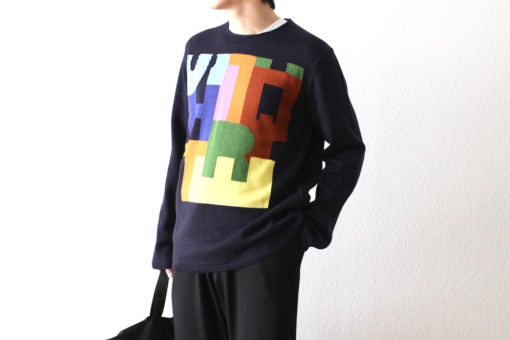 COMME des GARCONS SHIRT(���� �� ����륽�� �����) "acrylic wool intarsia gauge 7 FP-N005-051"